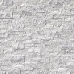 White Carrara Marble 6x24 Stacked Stone Ledger Panel - TILE & MOSAIC DEPOT