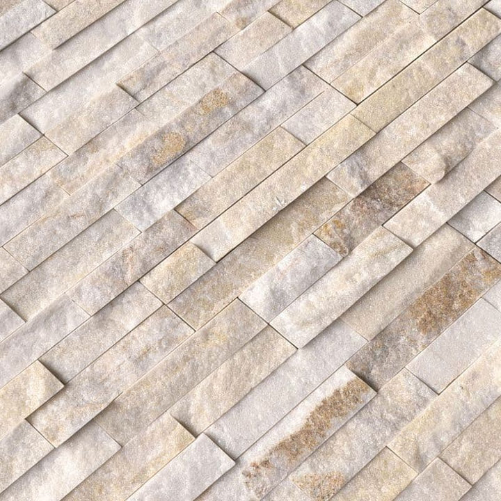Arctic Gold 6x24 Stacked Stone Ledger Panel - TILE & MOSAIC DEPOT