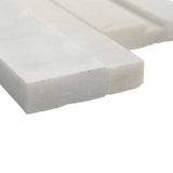 Arctic White Marble 6x24 3D Stacked Stone Ledger Panel - TILE & MOSAIC DEPOT