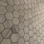 Haisa Dark (Athens Grey) Marble 2x2 Hexagon Honed Mosaic Tile - TILE & MOSAIC DEPOT
