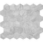 Bianco Amalfi Marble 2x2 Hexagon Honed Mosaic Tile - TILE & MOSAIC DEPOT