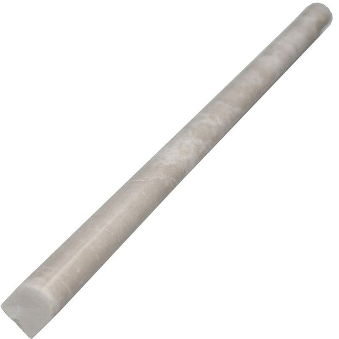 Botticino Beige Marble 1/2x12 Polished Pencil Liner - TILE AND MOSAIC DEPOT
