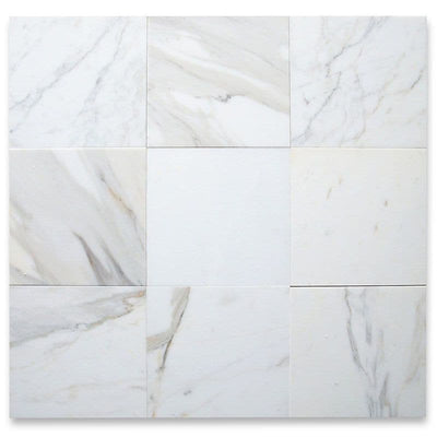 Calacatta Gold Marble 12x12 Honed Marble Tile - TILE AND MOSAIC DEPOT