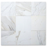 Calacatta Gold Marble 12x12 Polished Marble Tile - TILE AND MOSAIC DEPOT
