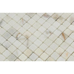 Calacatta Gold Marble 5/8x5/8 Polished Mosaic Tile - TILE & MOSAIC DEPOT