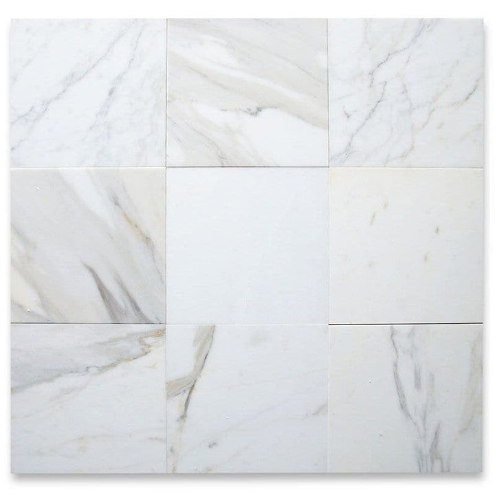 Calacatta Gold Marble 12x12 Honed Marble Tile - TILE AND MOSAIC DEPOT