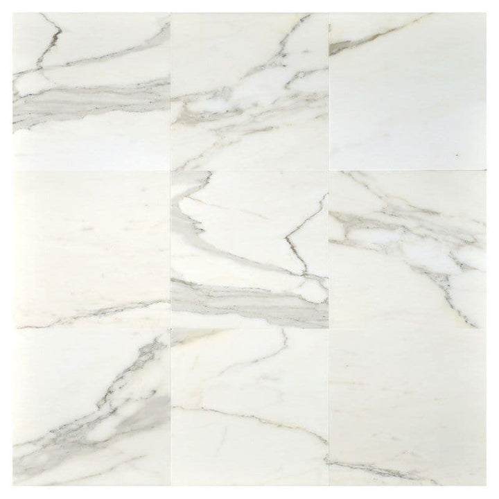 Calacatta Gold Marble 18x18 Polished Marble Tile - TILE AND MOSAIC DEPOT