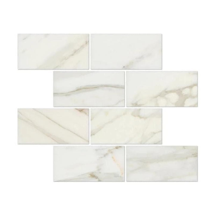 Calacatta Gold Marble 3x6 Polished Tile - TILE AND MOSAIC DEPOT