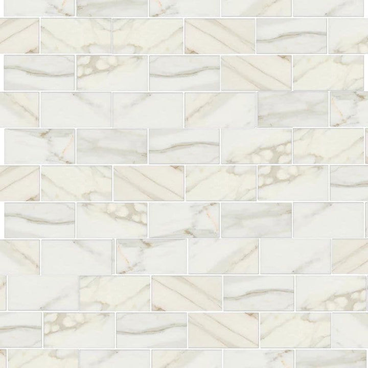 Calacatta Gold Marble 3x6 Polished Tile - TILE AND MOSAIC DEPOT