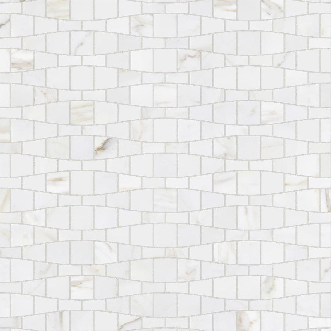 CALACATTA GOLD WAVE MOSAIC