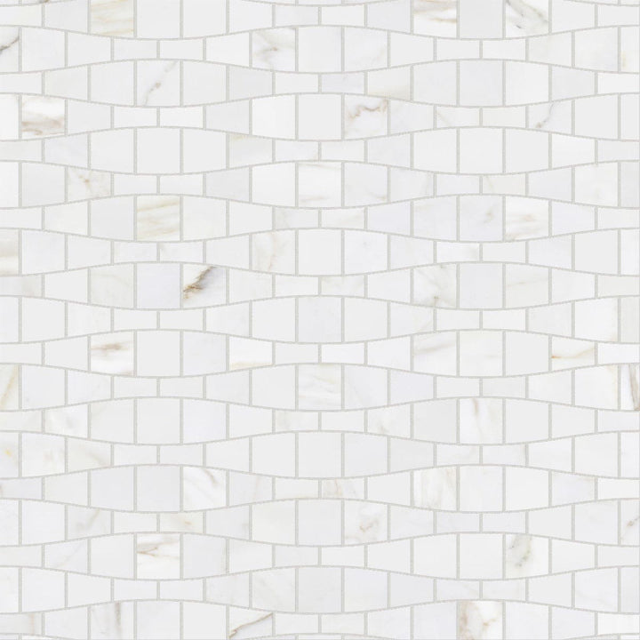 CALACATTA GOLD WAVE MOSAIC
