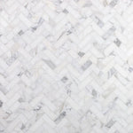 Calacatta Gold Marble 1x2 Herringbone Honed Mosaic Tile - TILE & MOSAIC DEPOT