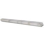 Calacatta Gold Marble 3/4x12 Polished Bullnose Liner - TILE & MOSAIC DEPOT