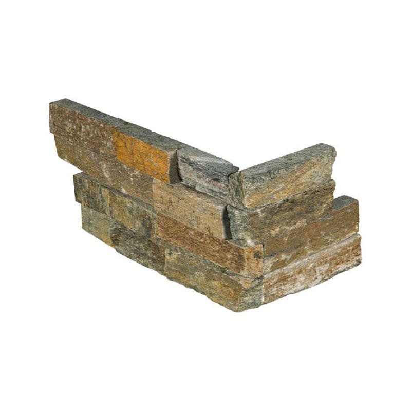 Canyon Creek 6x18 Stacked Stone Ledger Corner - TILE AND MOSAIC DEPOT