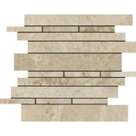 Cappuccino Marble Random Insert Polished Mosaic Tile - TILE AND MOSAIC DEPOT