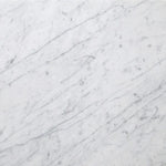 White Carrara Marble 18x18 Honed Marble Tile - TILE AND MOSAIC DEPOT