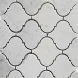 White Carrara Marble Lantern Polished Mosaic Tile - TILE AND MOSAIC DEPOT