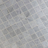 White Carrara Marble 2x2 Honed Mosaic Tile - TILE AND MOSAIC DEPOT