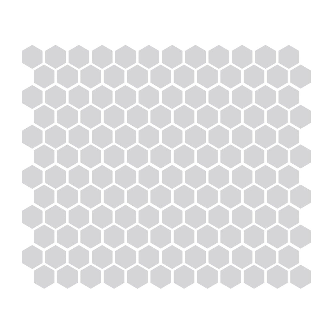 Gray 1″ Hexagon Glossy