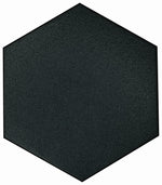 CASABLANCA SOLID BLACK 8X9 HEXAGON.