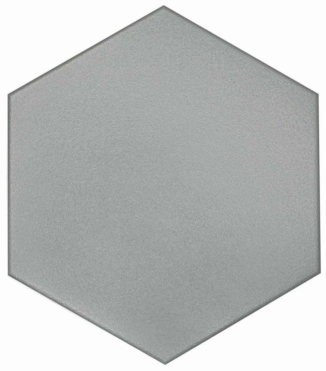 CASABLANCA SOLID GRAY 8X9 HEXAGON.