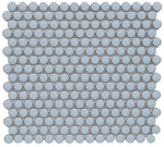 CC Mosaics +SKY BLUE PENNY ROUND 12X12 MOSAIC.