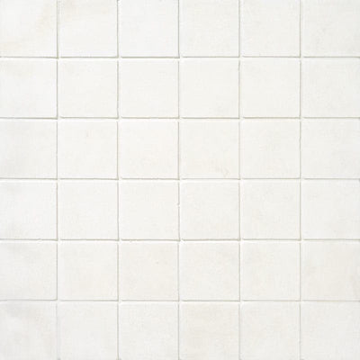 White Pearl Limestone 2X2 Honed Marble Mosaic Tile - TILE & MOSAIC DEPOT