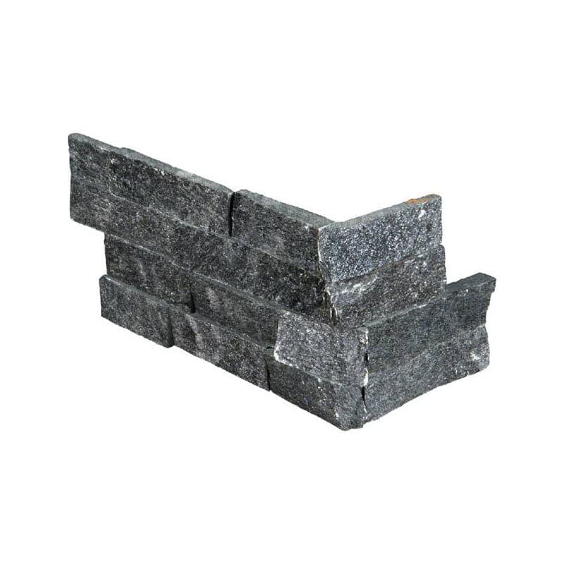 Coal Canyon 6x18 Stacked Stone Corner - TILE AND MOSAIC DEPOT