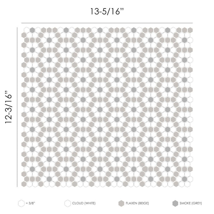 Country Dijon Geometro Glass Mosaic Collection.