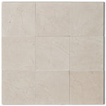 Crema Marfil Select Marble 4x4 Polished Tile - TILE AND MOSAIC DEPOT