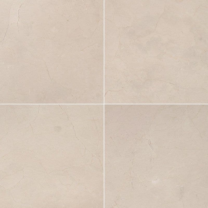 Crema Marfil Select Marble 18x18 Honed Tile - TILE AND MOSAIC DEPOT