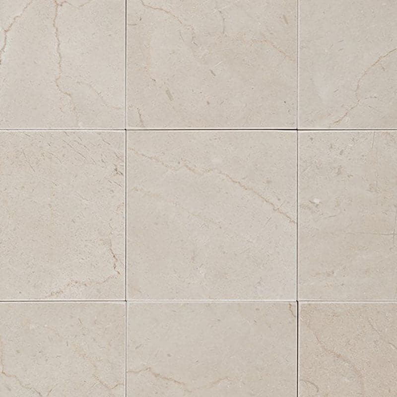Crema Marfil Select Marble 4x4 Polished Tile - TILE AND MOSAIC DEPOT