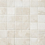 Royal Beige Marble 2x2 Tumbled Mosaic Tile - TILE AND MOSAIC DEPOT