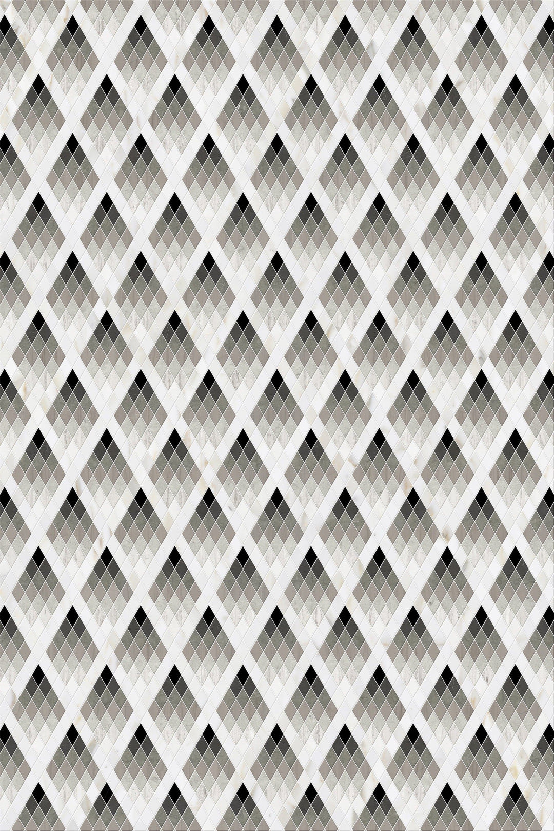 Dolomite White Nero Marquina Azul Marble Triangle Polished Mosaic Tile