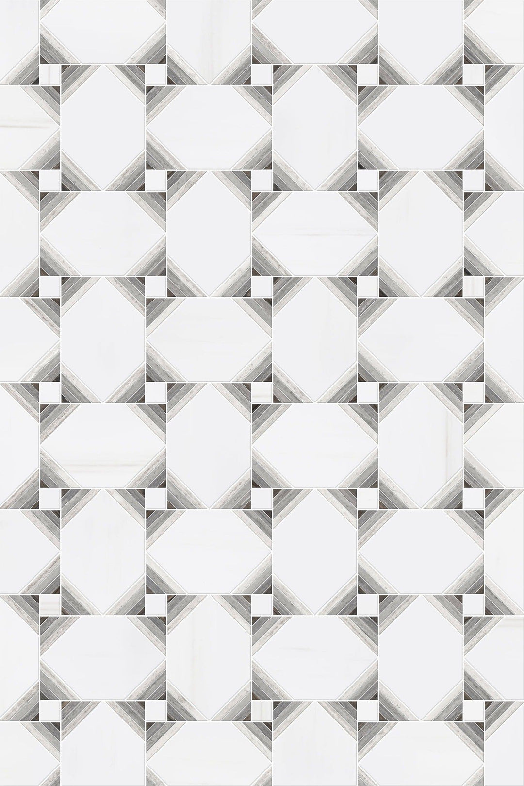 Dolomite White Oak Marble Polished Mosaic Tile - TILE & MOSAIC DEPOT