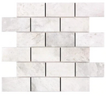 2x4 Bianco Congelato Dolomite Brick Mosaic - tilestate