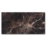 Emperador Dark Spanish Marble 3x6 Polished Tile - TILE AND MOSAIC DEPOT