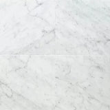 White Carrara Marble 12x12 Polished Tile - TILE AND MOSAIC DEPOT