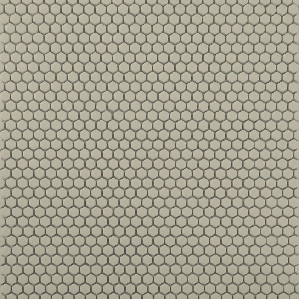 Flaxen Solid Geometro Glass Mosaic Collection.