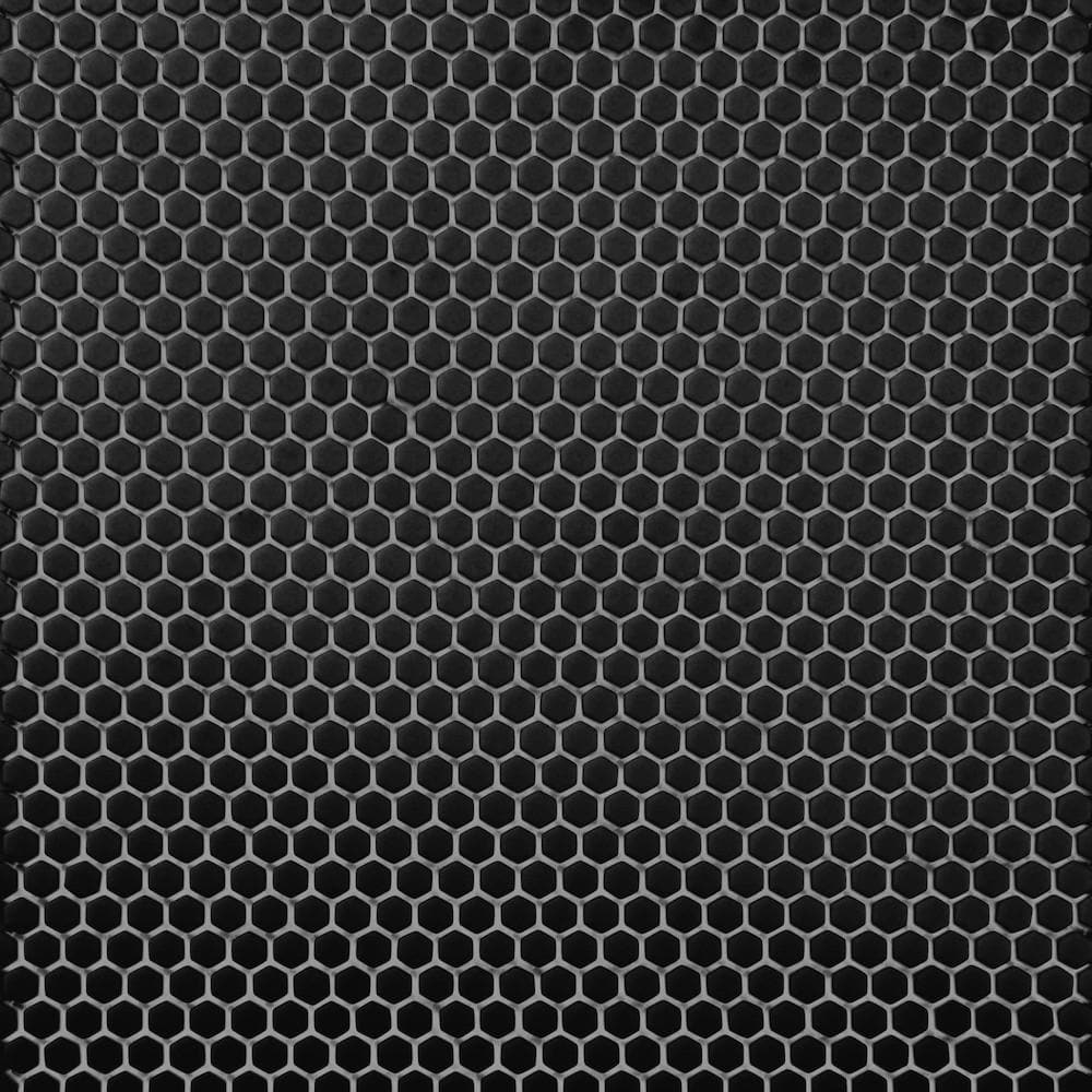 Flint Solid Geometro Glass Mosaic Collection.