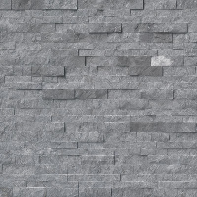 Glacial Gray Marble 6x24 Stacked Stone Ledger Panel - TILE & MOSAIC DEPOT