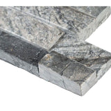 Glacial Black 6x24 Stacked Stone Ledger Panel - TILE & MOSAIC DEPOT