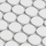 Glossy White Pennyrounds
