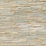 Honey Gold 6x24 Pencil Stacked Stone Ledger Panel - TILE AND MOSAIC DEPOT