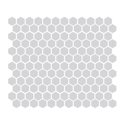 Gray 1″ Hexagon Glossy