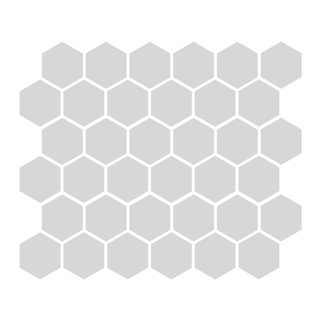 Gray 2″ Hexagon Matte