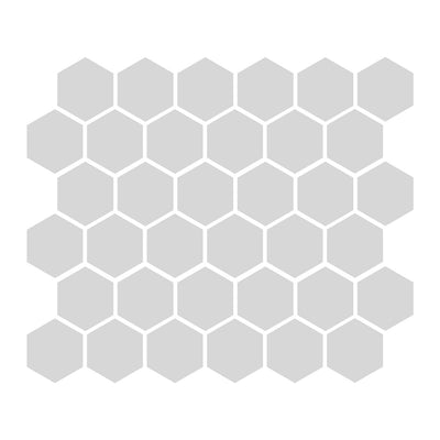 Gray 2″ Hexagon Matte