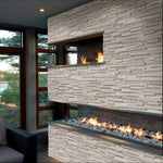 Haisa Light (White Oak) Marble 6X18 3D Design Stacked Stone Ledger Corner - TILE AND MOSAIC DEPOT