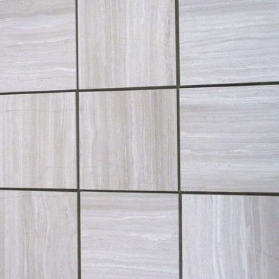 Haisa Light (White Oak) Marble 12x12 Polished Tile - TILE AND MOSAIC DEPOT
