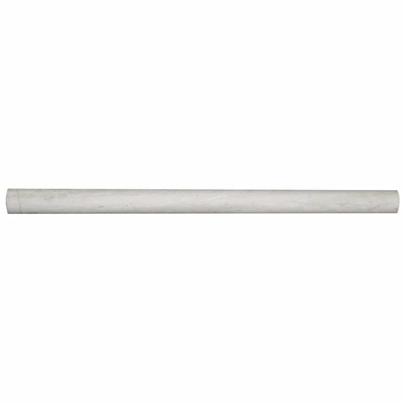 Haisa Light (White Oak) Marble 1x12 Polished Bullnose Liner - TILE AND MOSAIC DEPOT